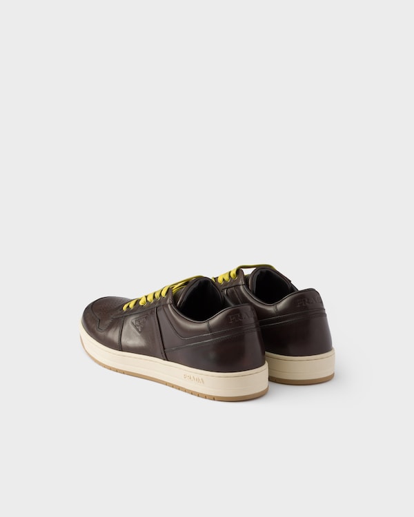 Downtown aged leather sneakers - Teak Downtown aged leather sneakers - Teak