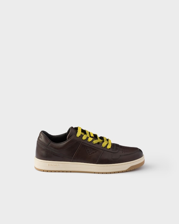 Downtown aged leather sneakers - Teak Downtown aged leather sneakers - Teak