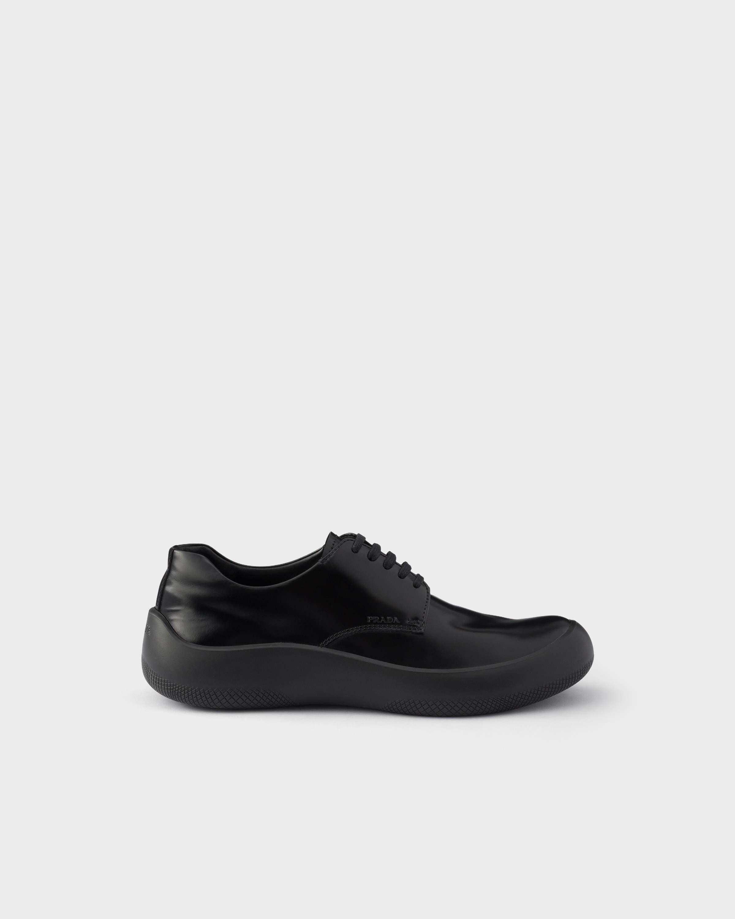 Prada Brushed leather laced shoes