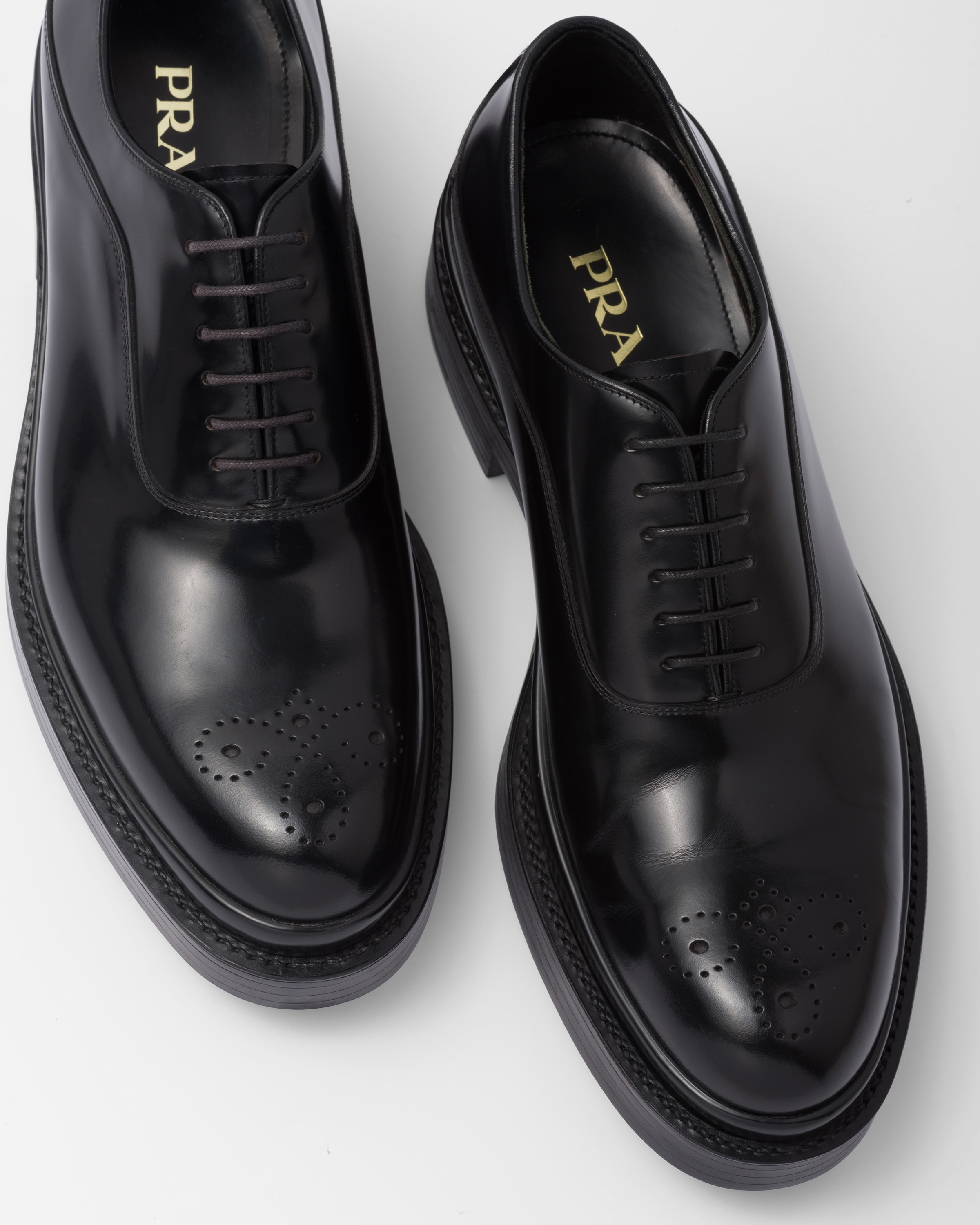 Zapatos Oxford de piel Negro | Prada