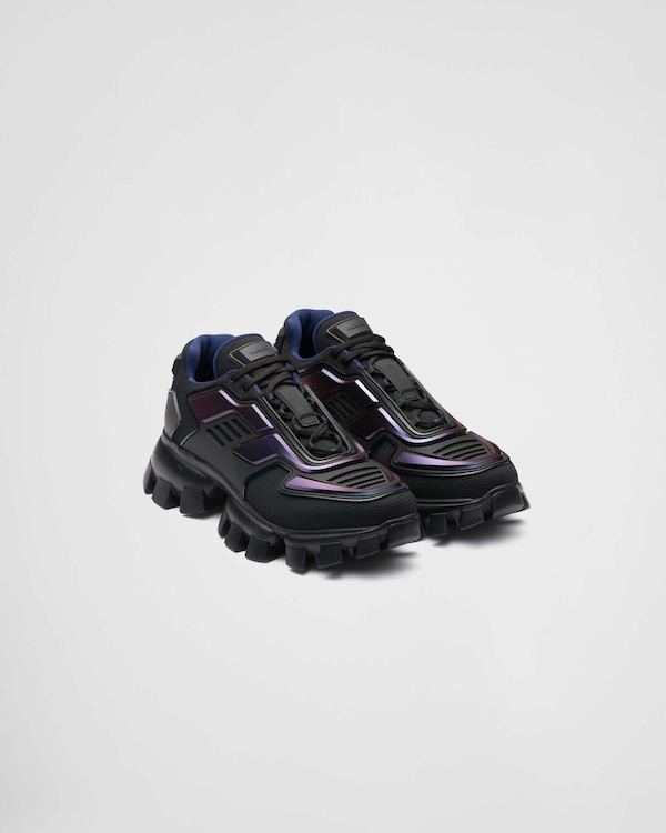 PRADA 26S CLOUDBUST THUNDER SNEAKERS 60MM IN RED MESH FABRIC AND TPU main image 0