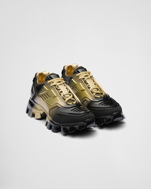Platinum/black Prada Cloudbust Thunder sneakers | Prada