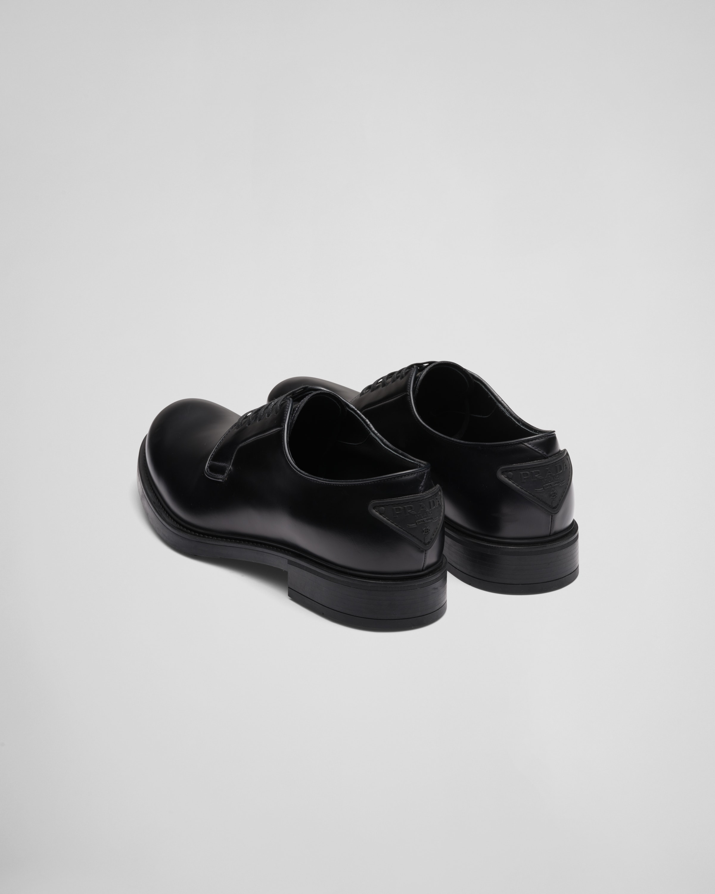 Prada brushed hotsell leather derby