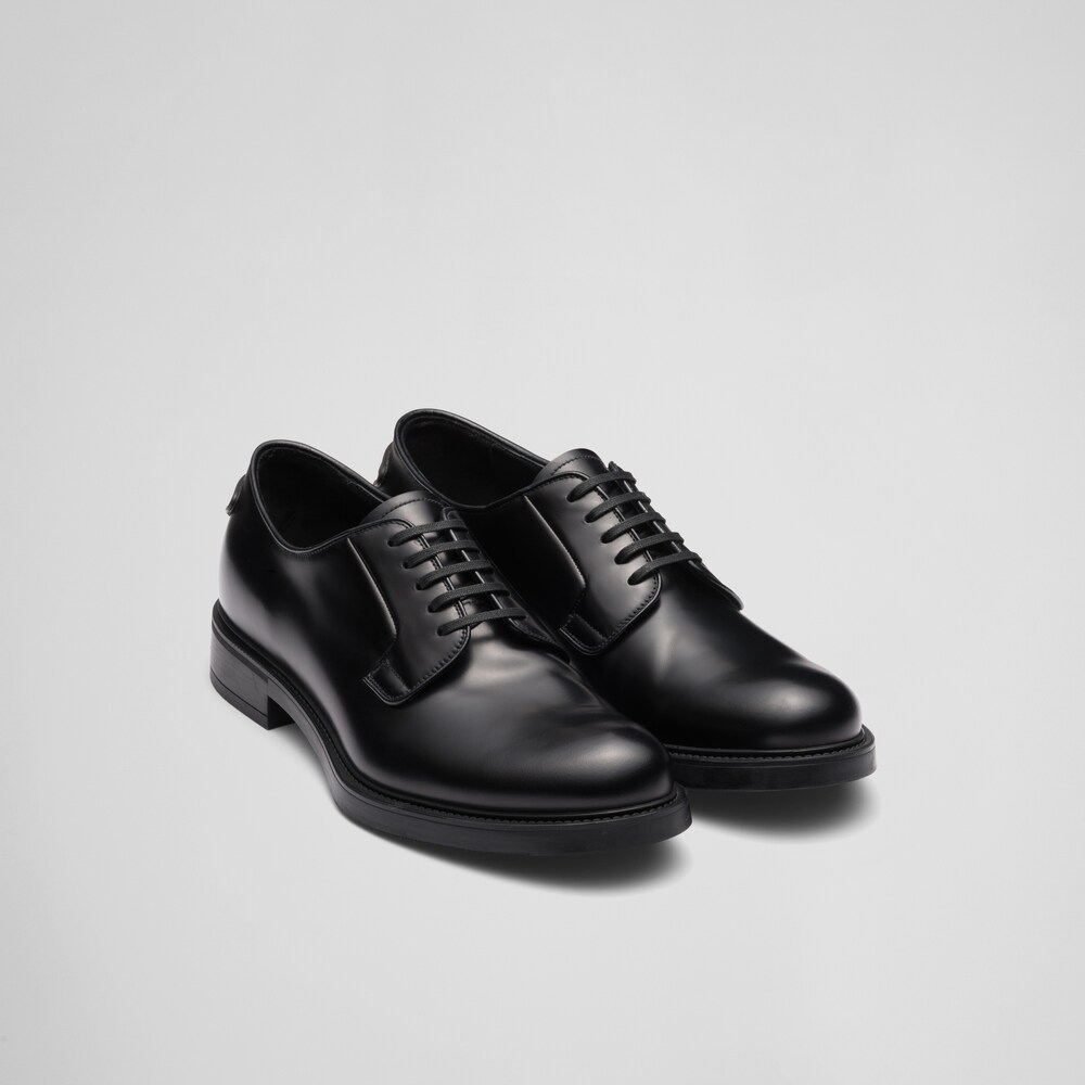 Prada Brushed leather derby shoes 1