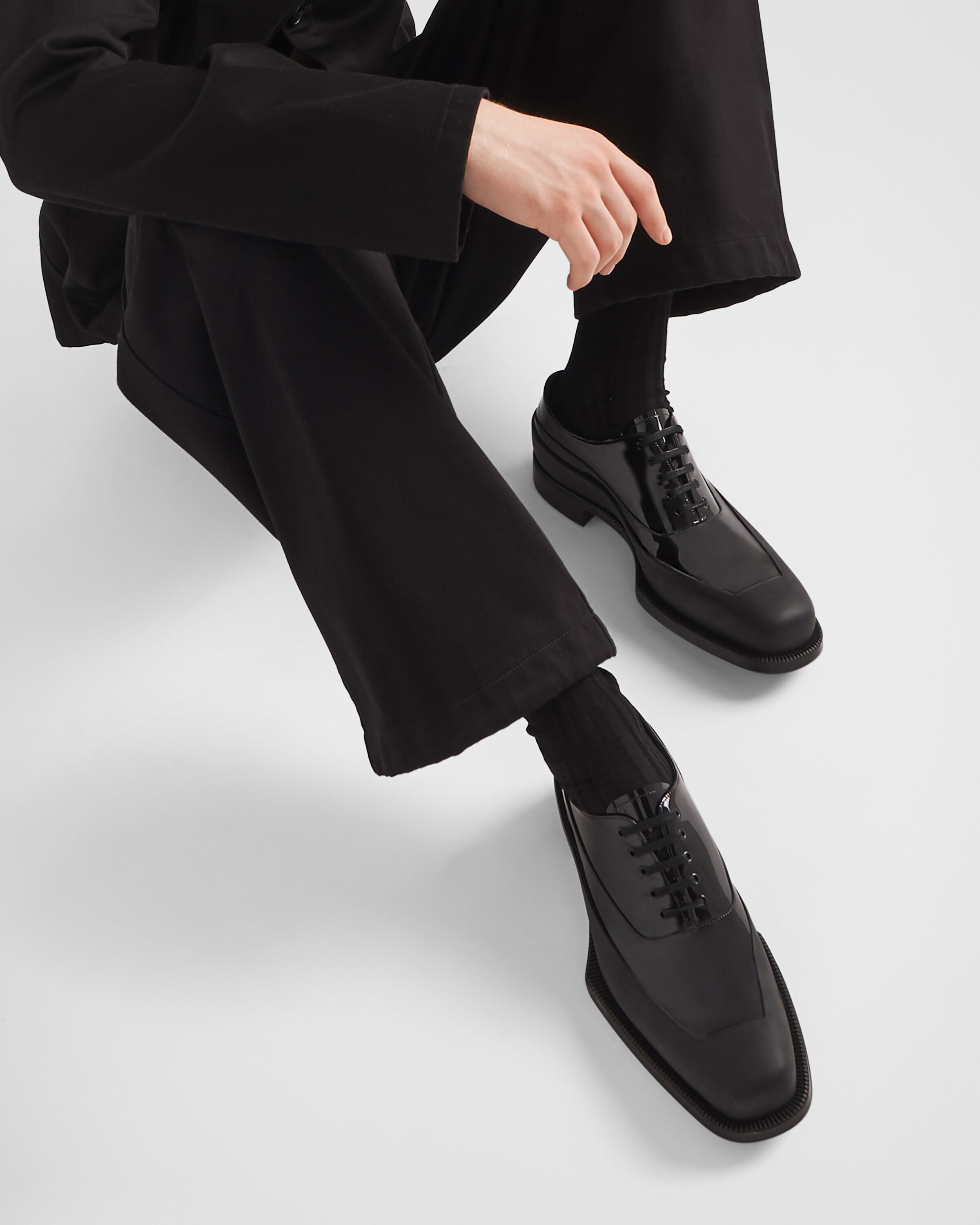 Patent leather prada shoes shop