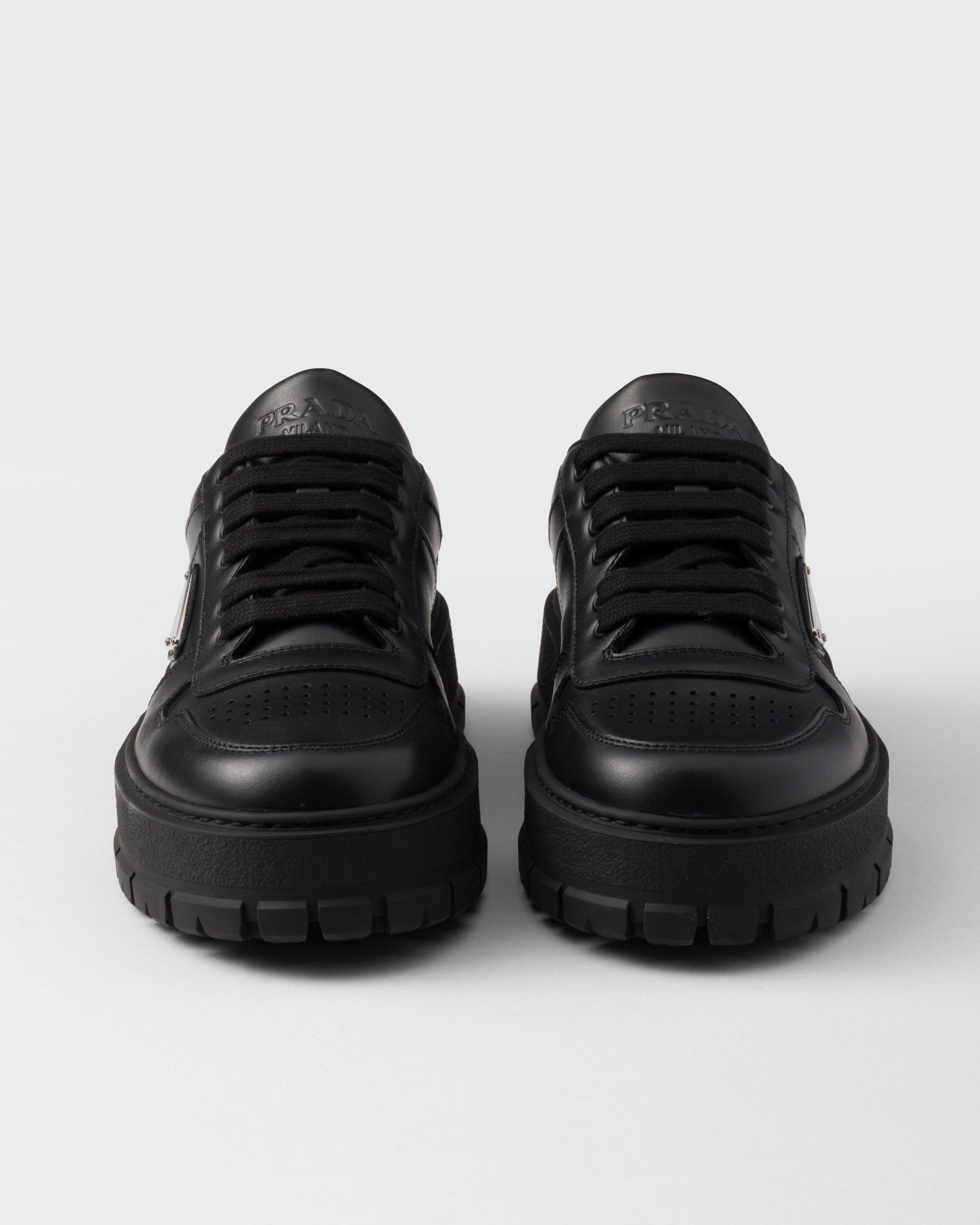 Black Leather sneakers | PRADA