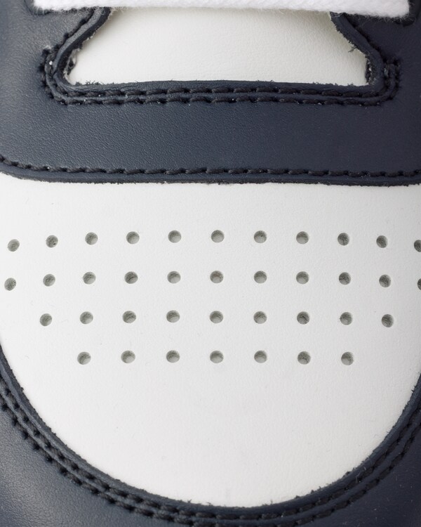 Leather sneakers - BLANCO+AZUL ULTRAMARINO Leather sneakers - BLANCO+AZUL ULTRAMARINO