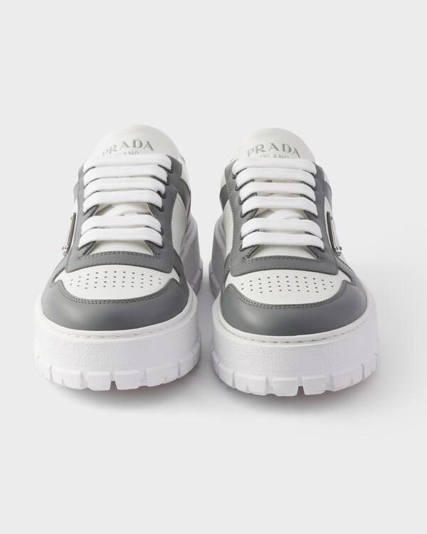 Leather sneakers - White/Steel Leather sneakers - White/Steel