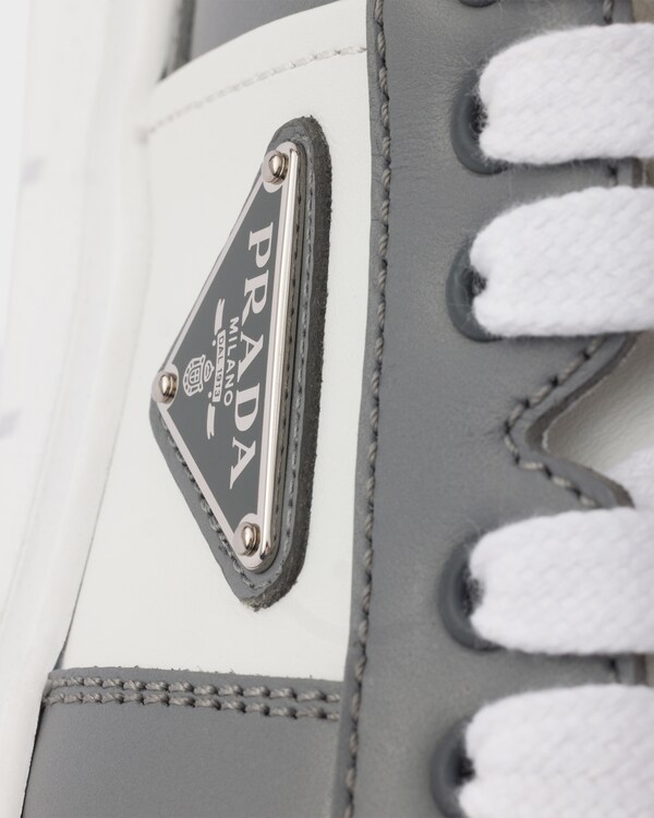 Leather sneakers - White/Steel Leather sneakers - White/Steel