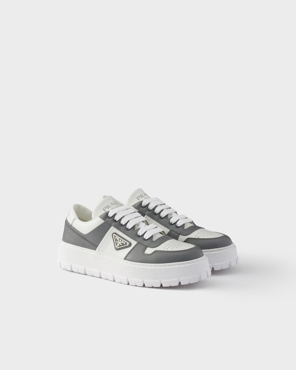 Leather sneakers - White/Steel Leather sneakers - White/Steel