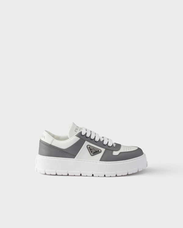 Leather sneakers - White/Steel Leather sneakers - White/Steel