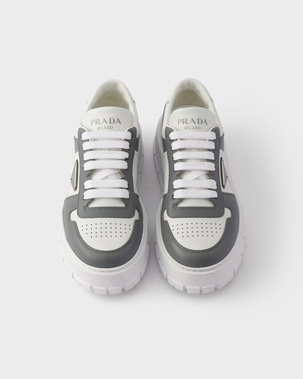 Leather sneakers - White/Steel Leather sneakers - White/Steel