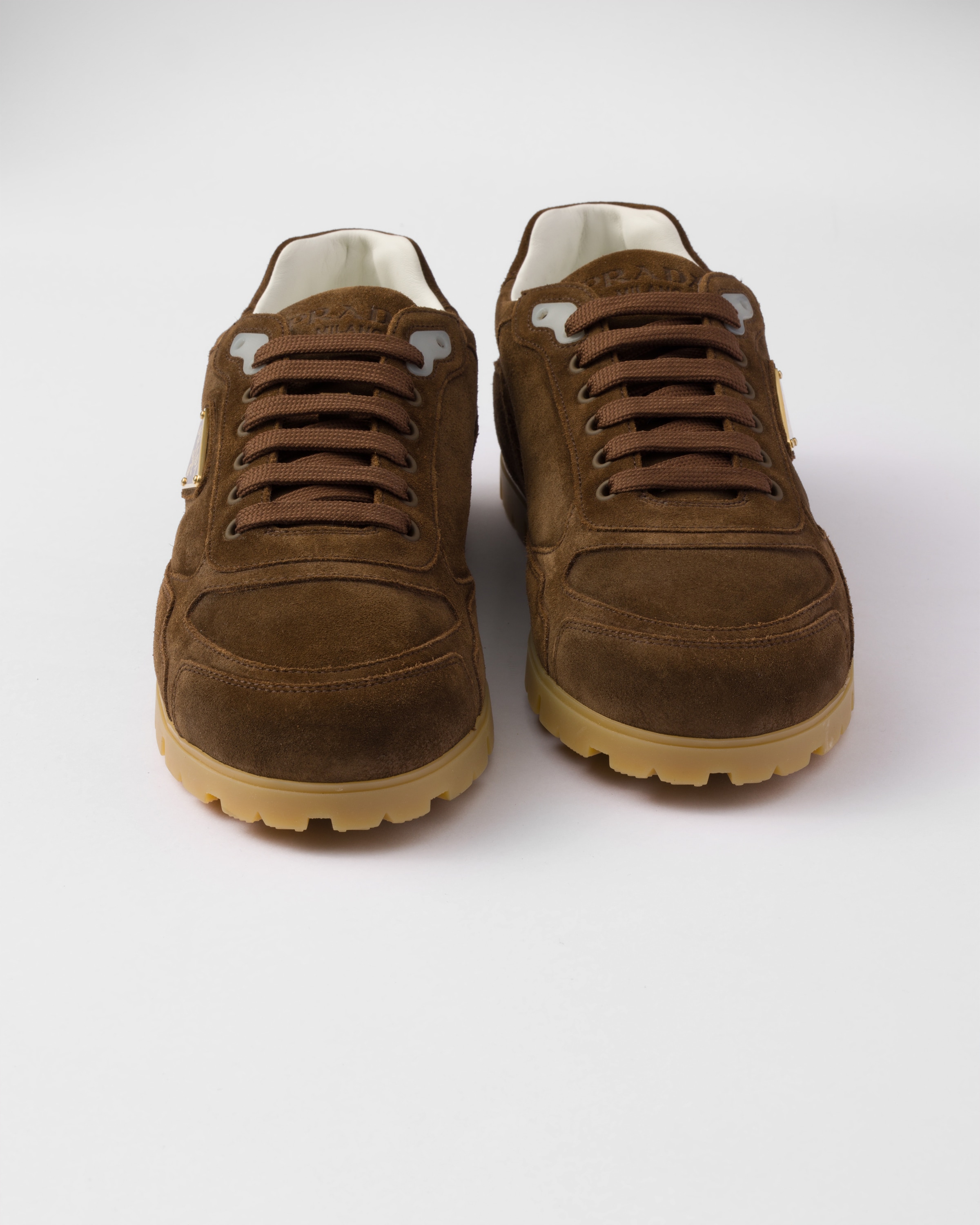 Prada suede trainers hotsell
