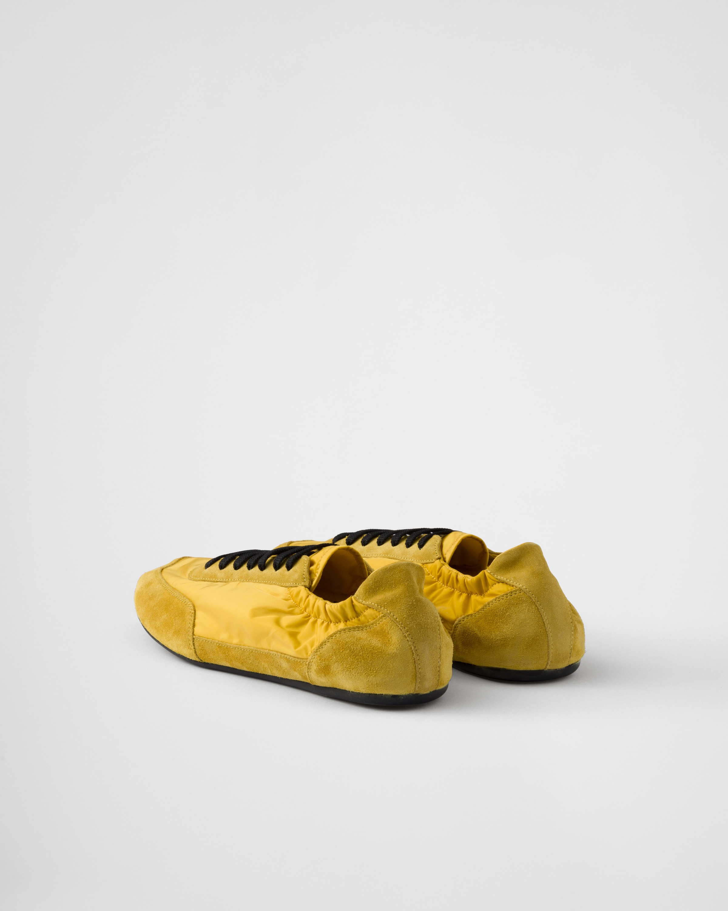 Topaz Collapse Re-Nylon and suede elasticized sneakers | PRADA