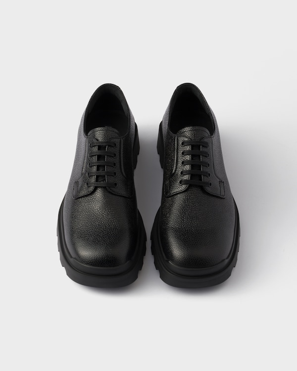 Zapatos Derby en piel estampada Zapatos Derby en piel estampada