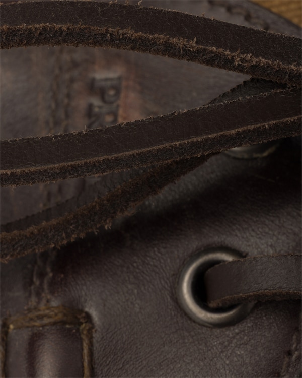 Shuffle aged canvas and leather boat shoes - Tobacco Shuffle aged canvas and leather boat shoes - Tobacco