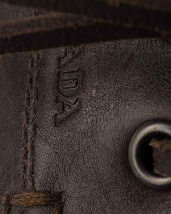 Shuffle aged canvas and leather boat shoes - Military Green Shuffle aged canvas and leather boat shoes - Military Green