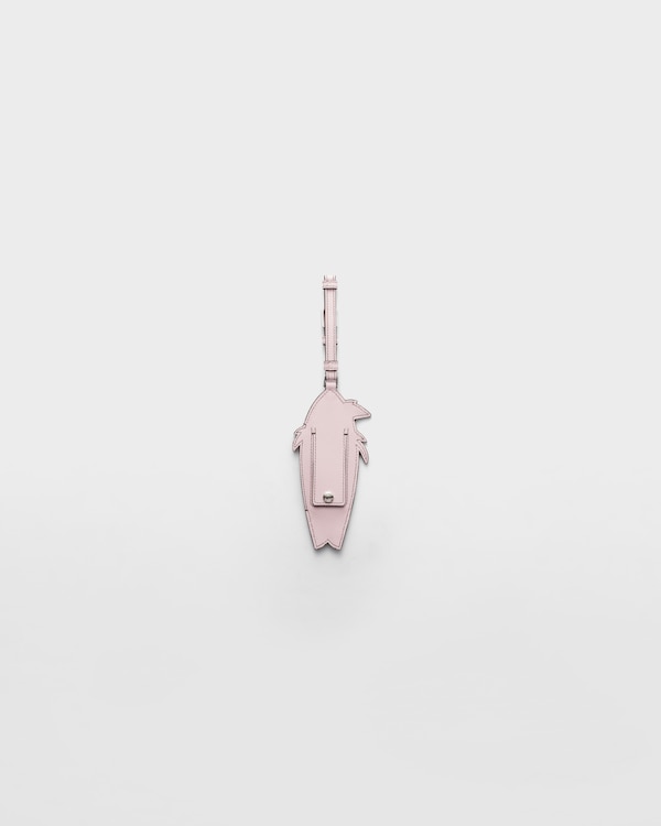 Saffiano and Ayers leather name tag Saffiano and Ayers leather name tag