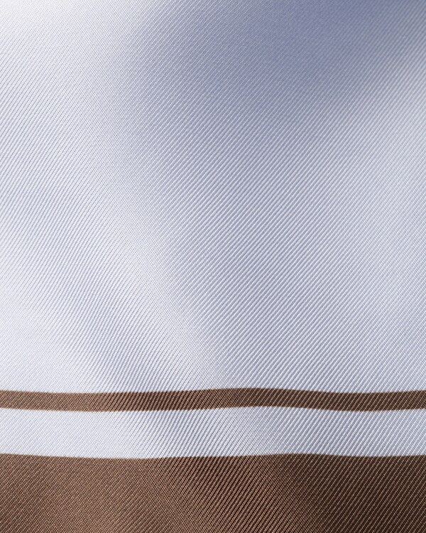 Printed silk twill scarf - Sky Blue/Ebony Printed silk twill scarf - Sky Blue/Ebony