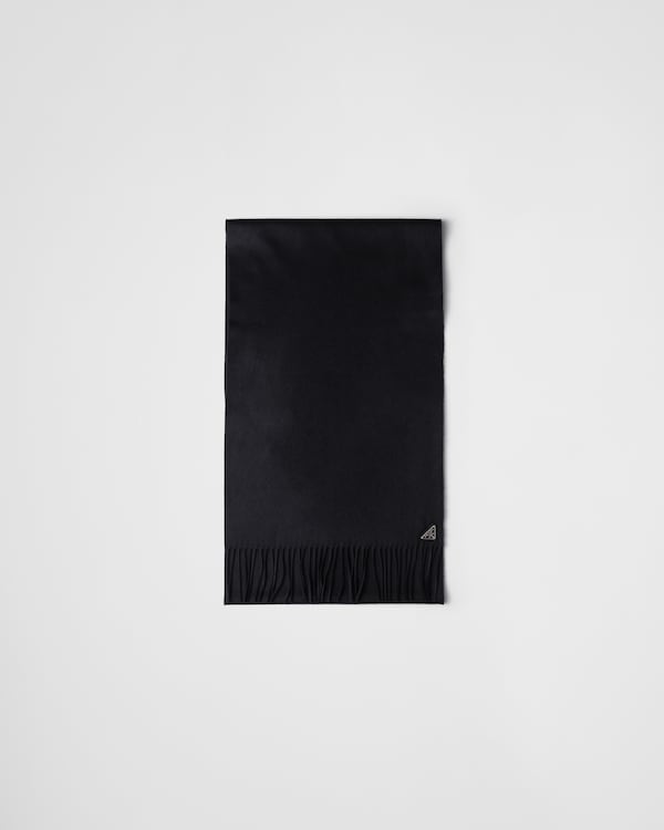 Navy Cashmere scarf | PRADA