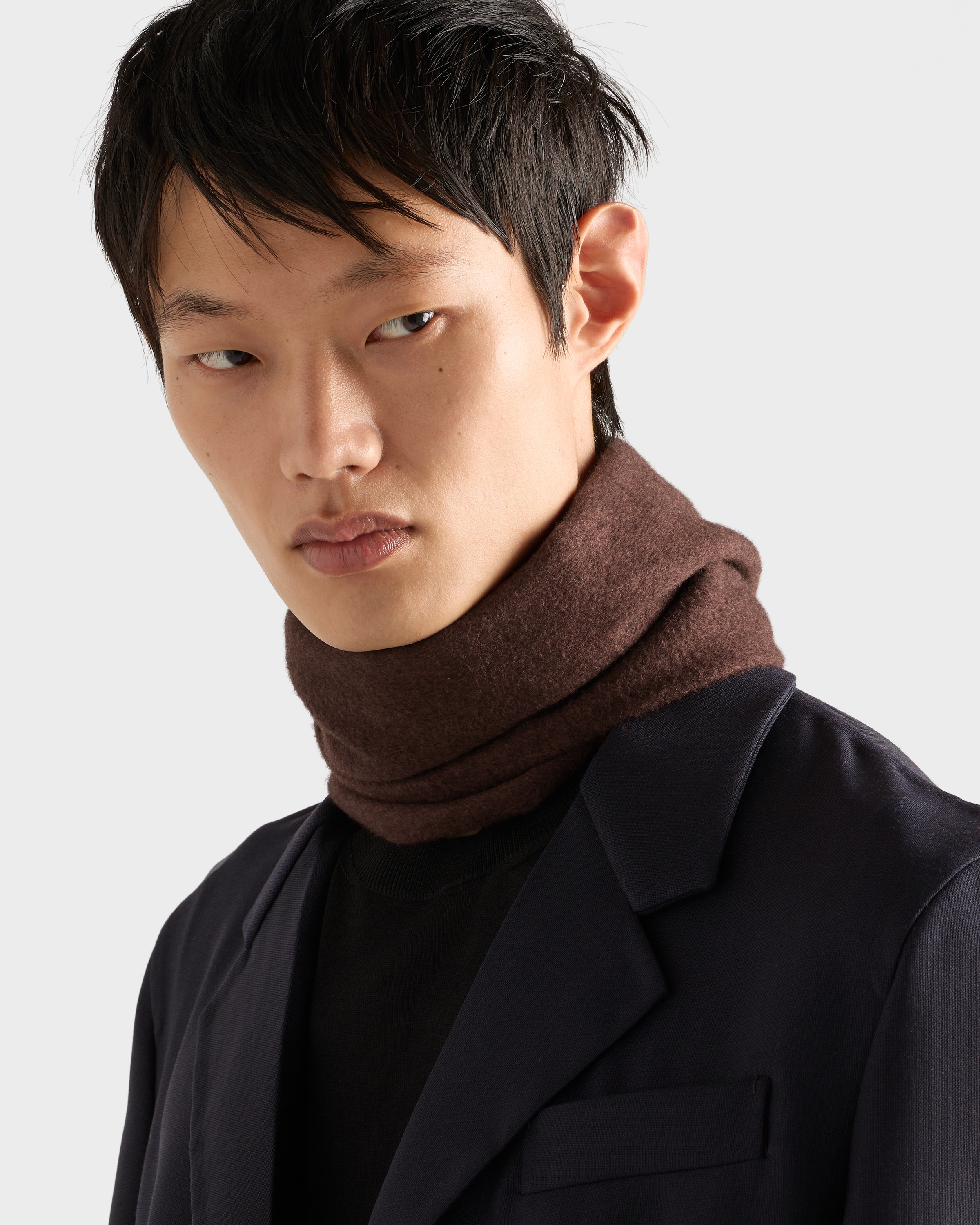 プラダ メンズ】ウール & カシミア スカーフ｜PRADA