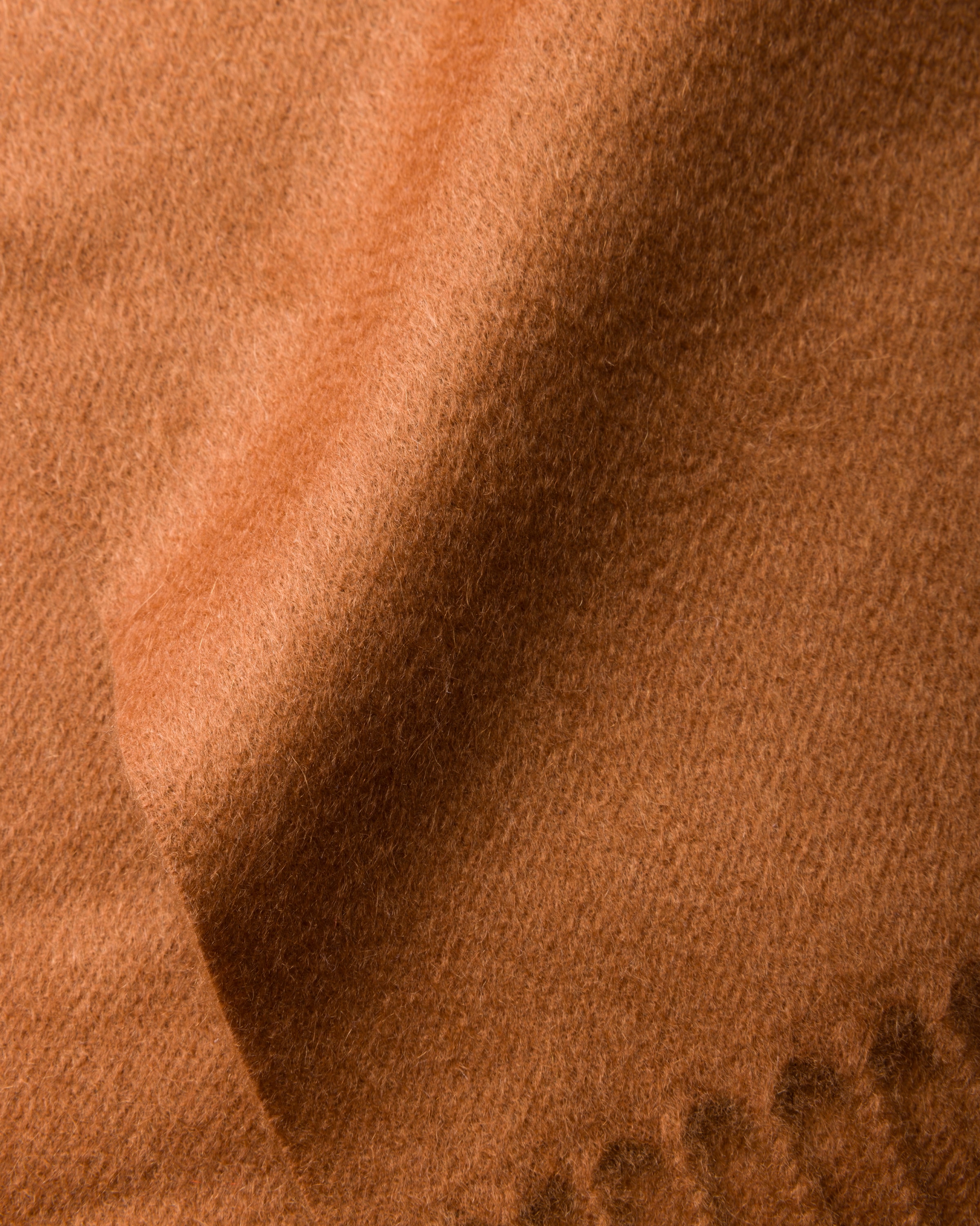 Prada Kaschmirschal Mit Logo-stickerei In Tobacco