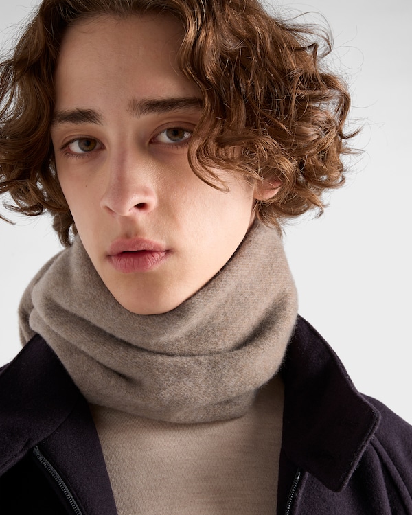 Cashmere and wool scarf - Taupe/Cloudy Gray Cashmere and wool scarf - Taupe/Cloudy Gray