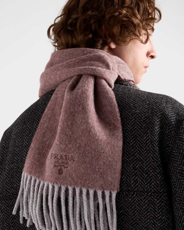 Echarpe em cashmere e lã - Borgonha/Vermelho amaranto Echarpe em cashmere e lã - Borgonha/Vermelho amaranto