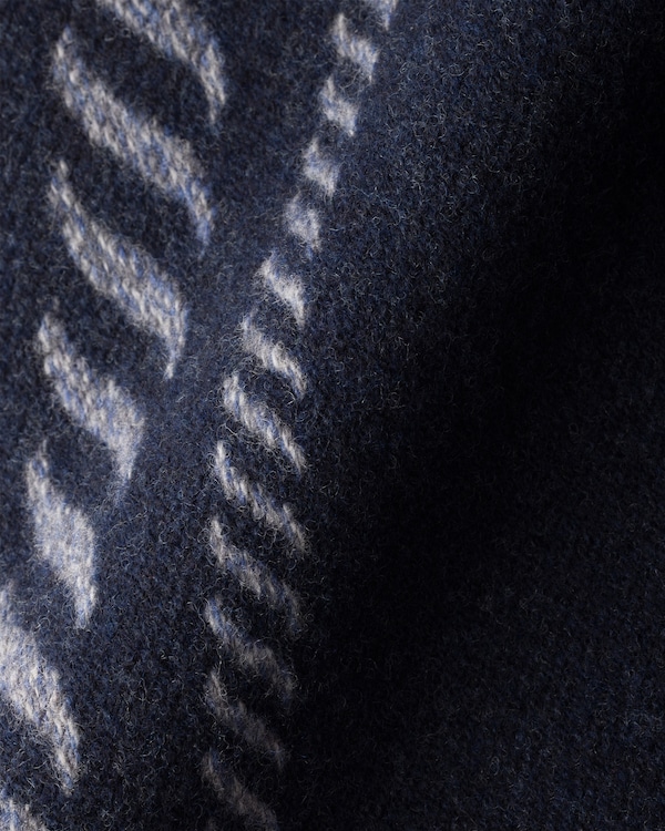 Wool and cashmere scarf - Navy Wool and cashmere scarf - Navy