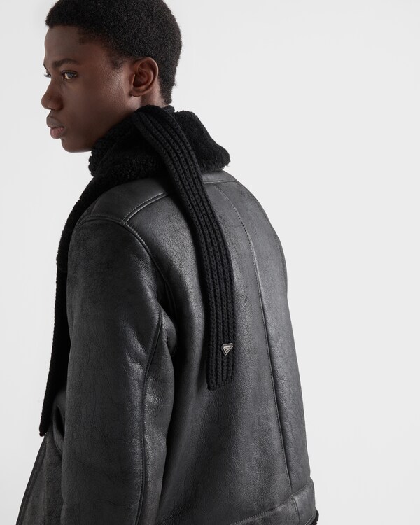 Wool scarf - Black Wool scarf - Black