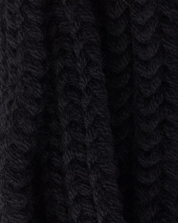 Wool scarf - Black Wool scarf - Black