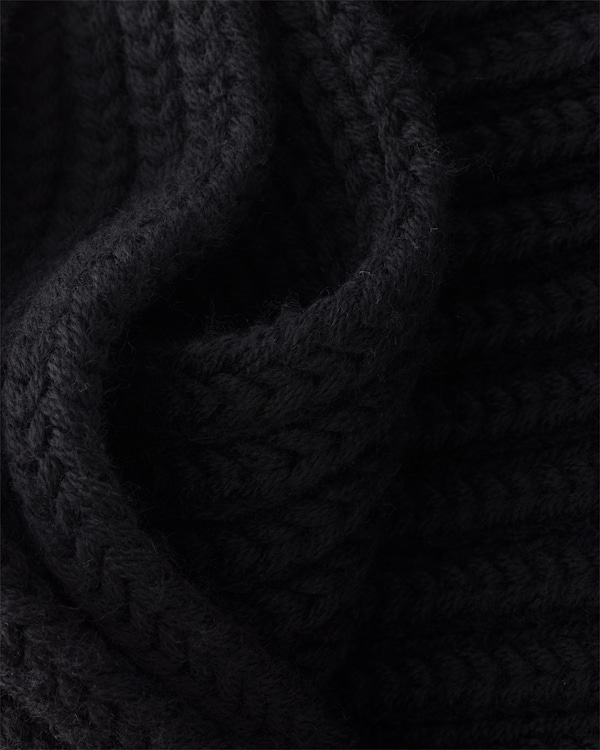 Wool scarf - Black Wool scarf - Black