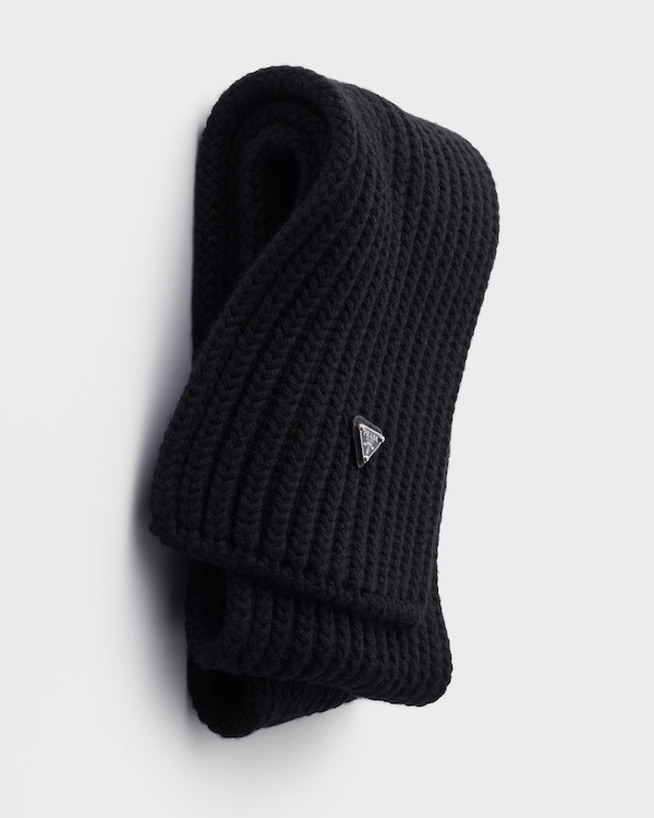 Wool scarf - Black Wool scarf - Black