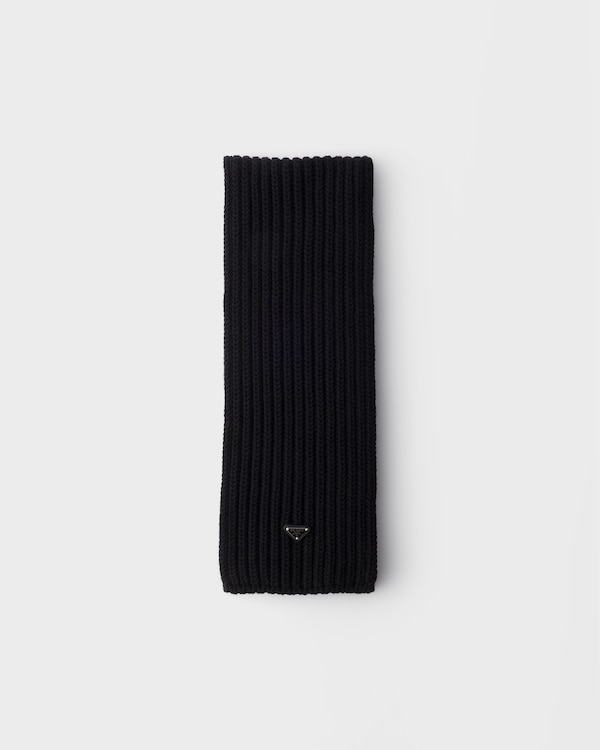 Wool scarf - Black Wool scarf - Black