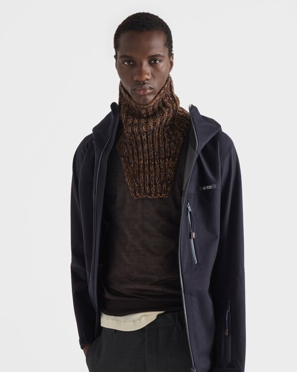 Wool and cashmere dickey - Navy Blue/Rust Wool and cashmere dickey - Navy Blue/Rust
