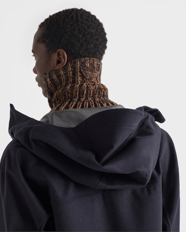 Wool and cashmere dickey - Navy Blue/Rust Wool and cashmere dickey - Navy Blue/Rust