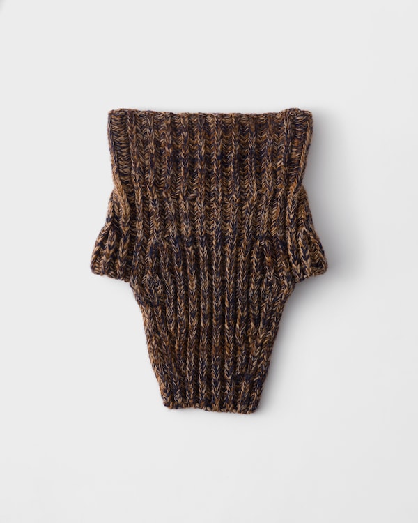 Wool and cashmere dickey - Navy Blue/Rust Wool and cashmere dickey - Navy Blue/Rust