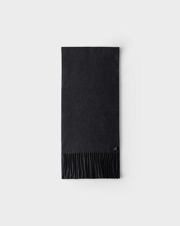 Silk and cashmere scarf - Black Silk and cashmere scarf - Black