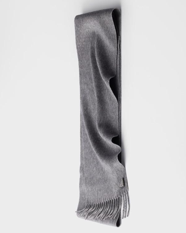 Silk and cashmere scarf - Grey Silk and cashmere scarf - Grey