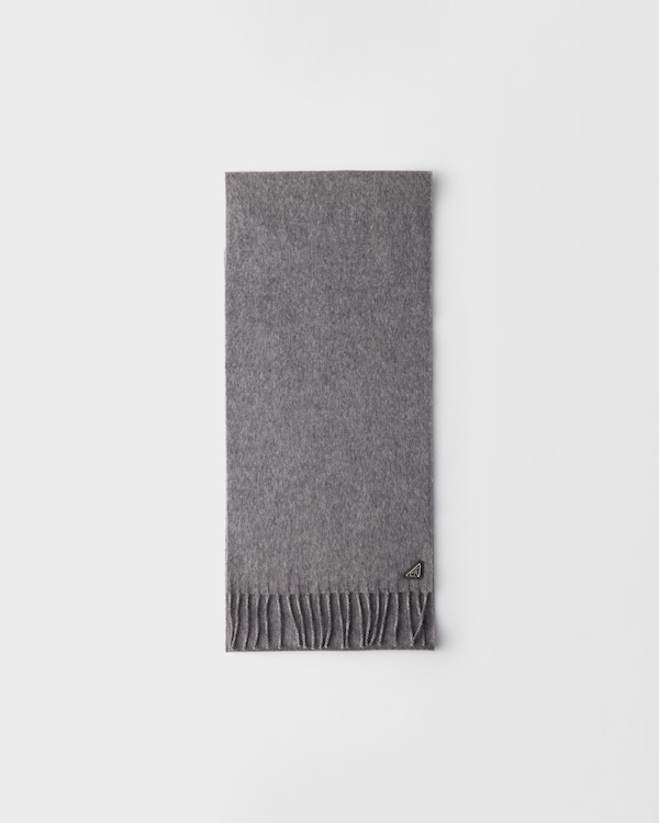 Silk and cashmere scarf - Grey Silk and cashmere scarf - Grey
