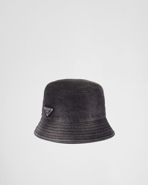 Prada Cappello da pescatore in denim 1