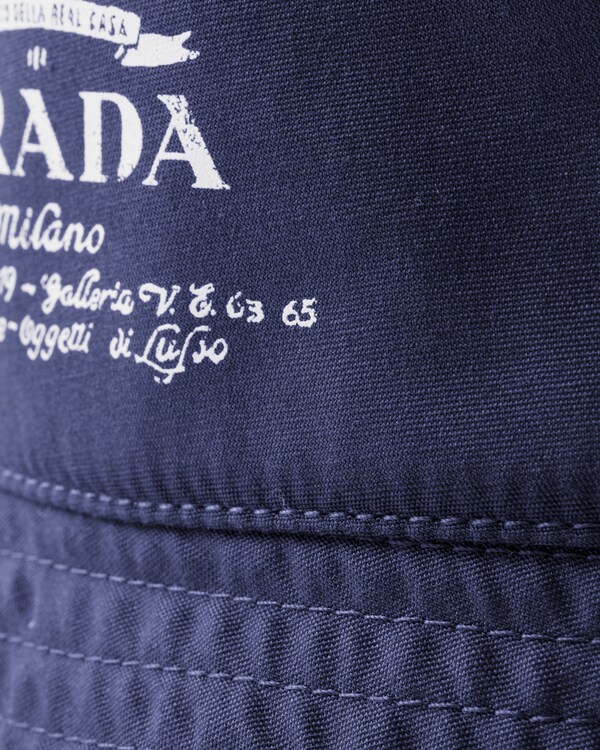 Reversible technical cotton bucket hat Reversible technical cotton bucket hat