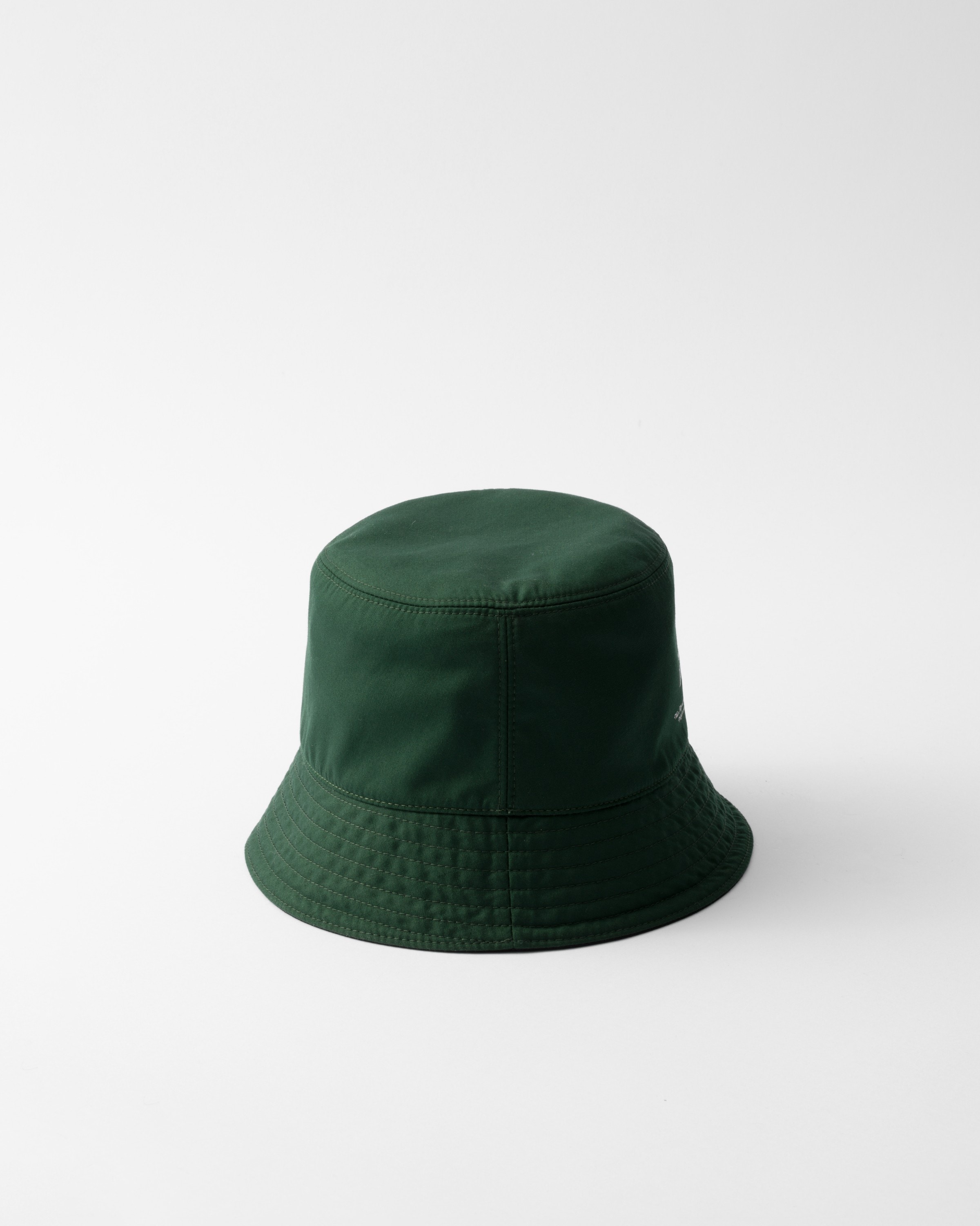 Shop Prada Reversible Technical Cotton Bucket Hat In Billardgrün/schwarz