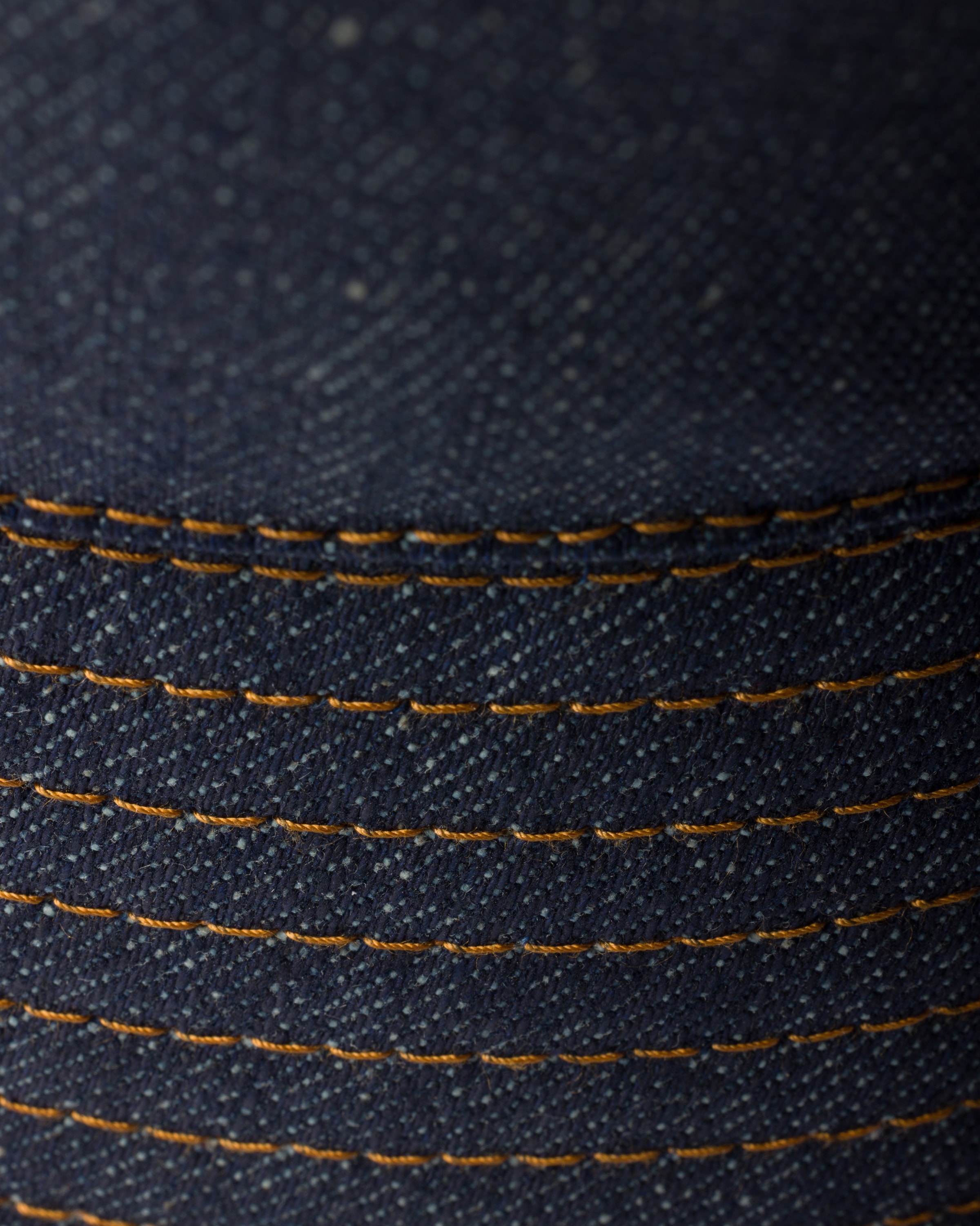 Prada Selvedge Denim Bucket Hat In Blue