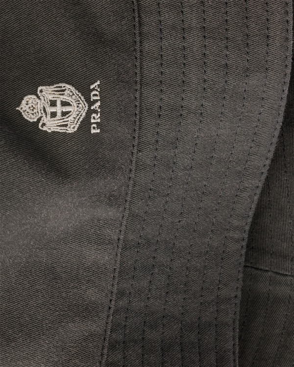 Old gabardine bucket hat - Black Old gabardine bucket hat - Black