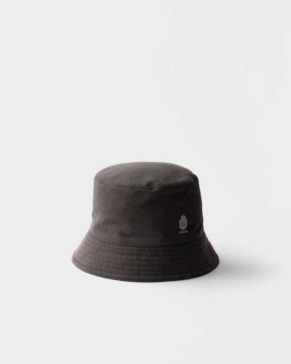 Old gabardine bucket hat - Black Old gabardine bucket hat - Black