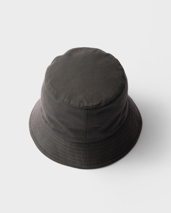 Old gabardine bucket hat - Black Old gabardine bucket hat - Black