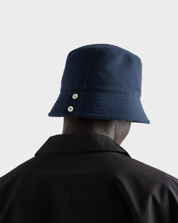 Old piqué bucket hat - Navy Old piqué bucket hat - Navy