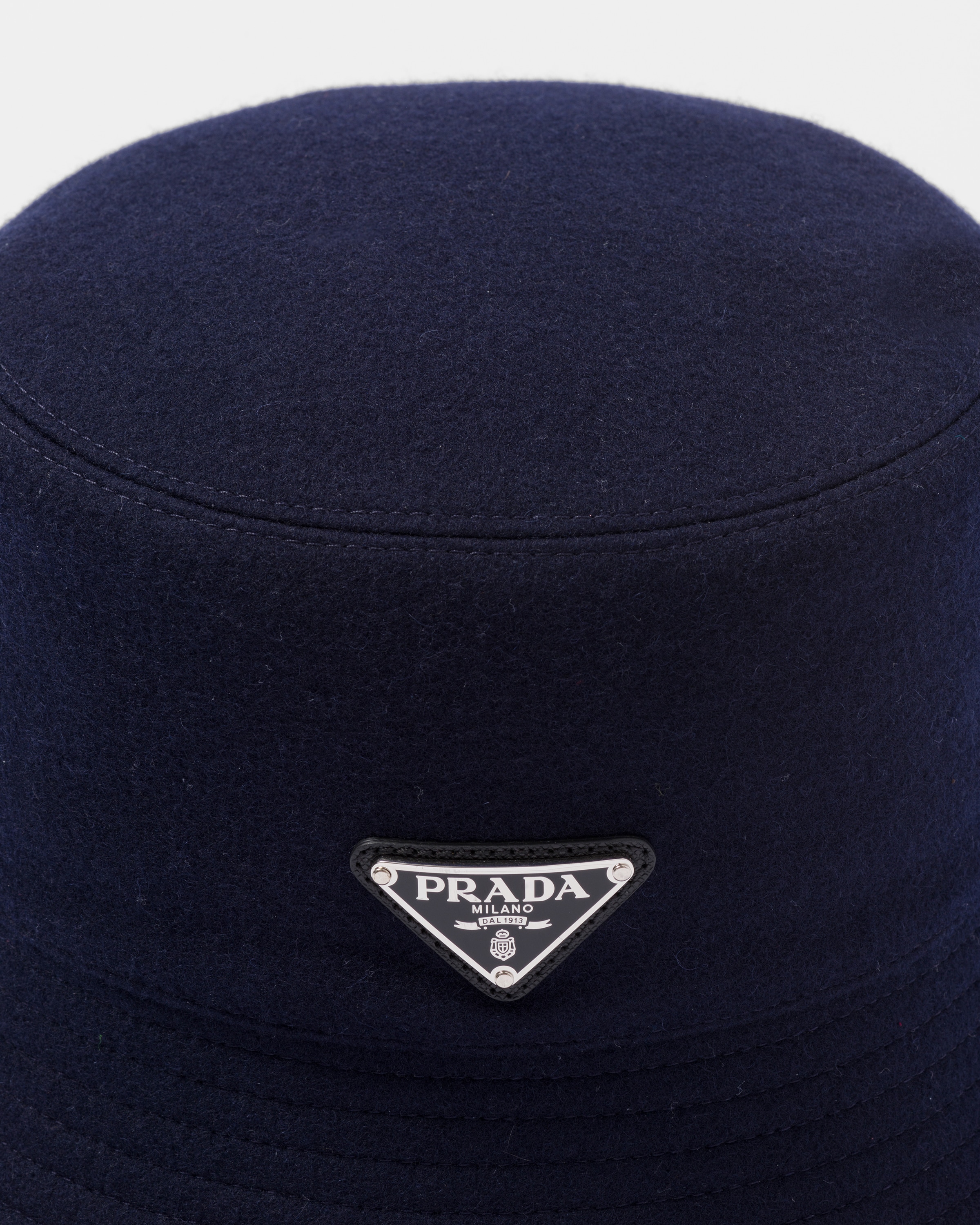 Navy Loden Bucket Hat | PRADA - United States