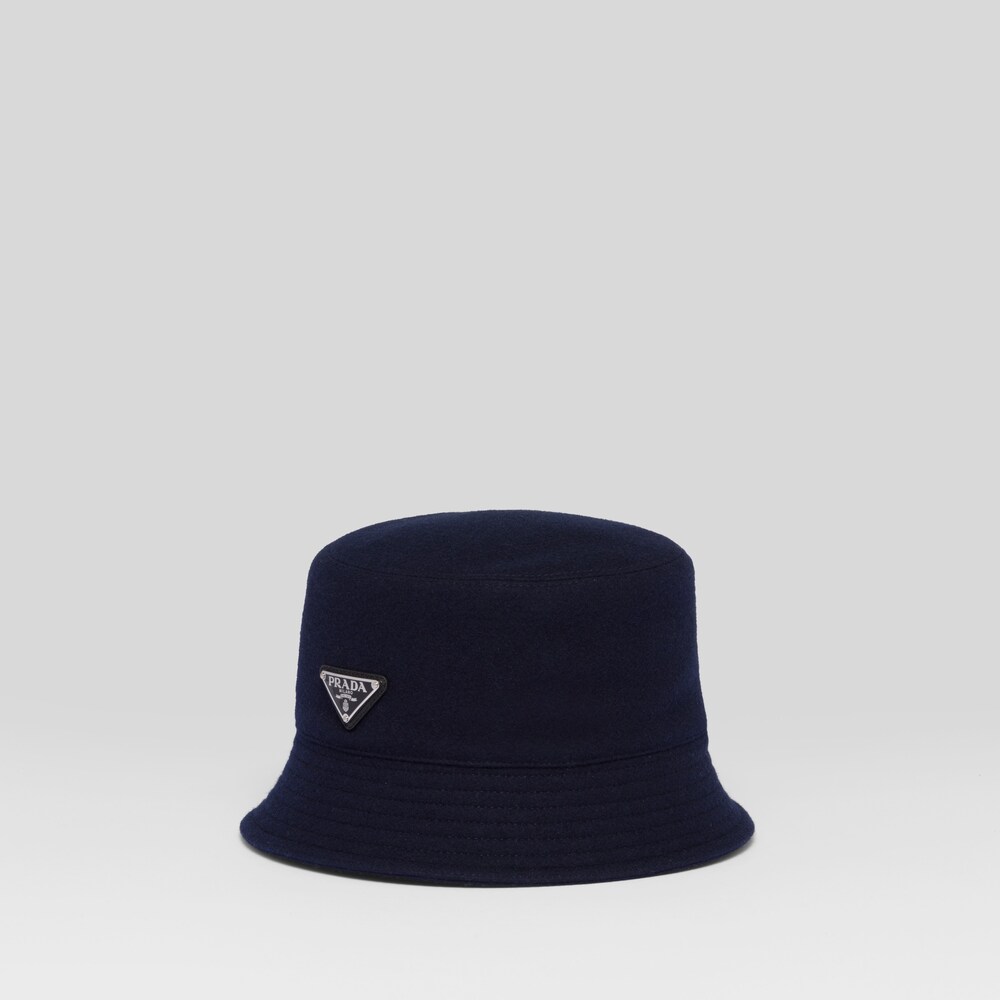 Navy Loden Bucket Hat | Prada Navy Loden Bucket Hat | Prada